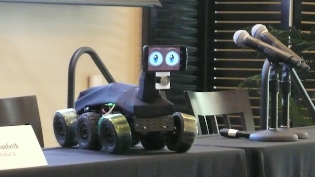 prototype pet robot from Embodied AIm, at We Robots 2013