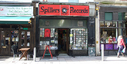 Spillers Record shop, view of the front od the shop from the street